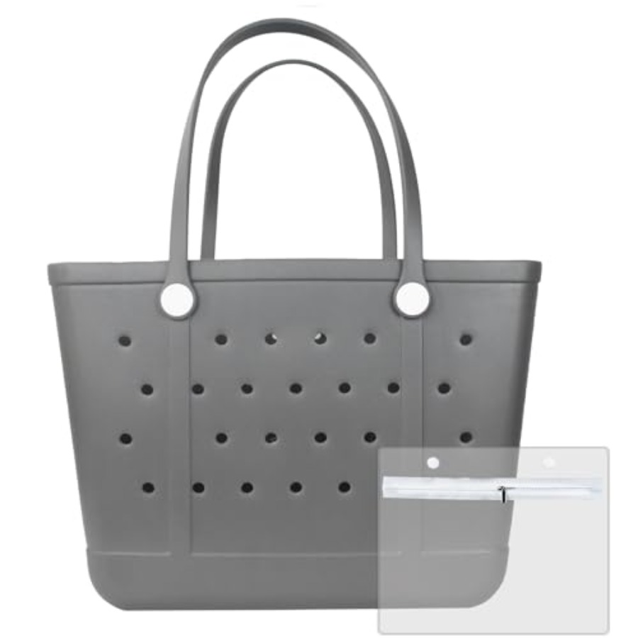 Women Bags For Travel - X Large Beach Bag, Oversized Rubber