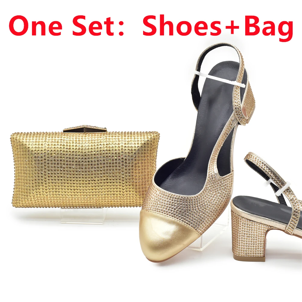 Women Bags For Wedding - Silver Shoe and Bag Set for