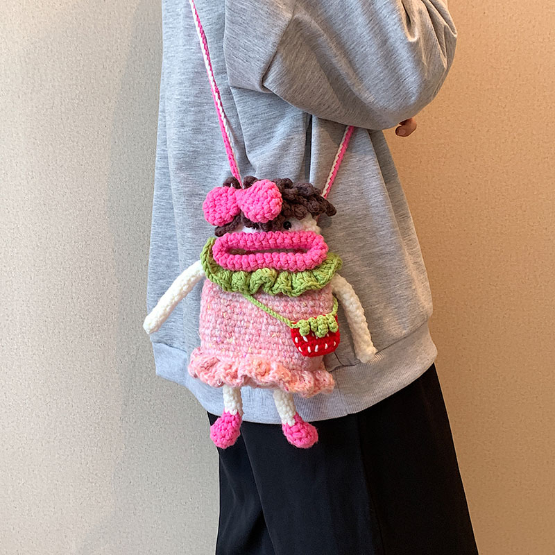Women'S Young Bags - Handmade Woven Bag For Women Woolen