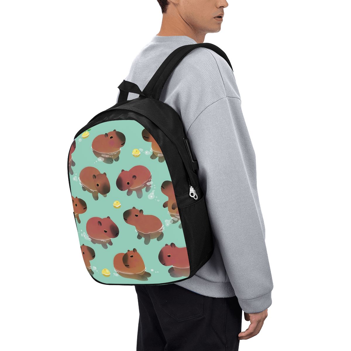 Capybara Animal Pattern Backpa - огляд і ціна Women Bags For Travel