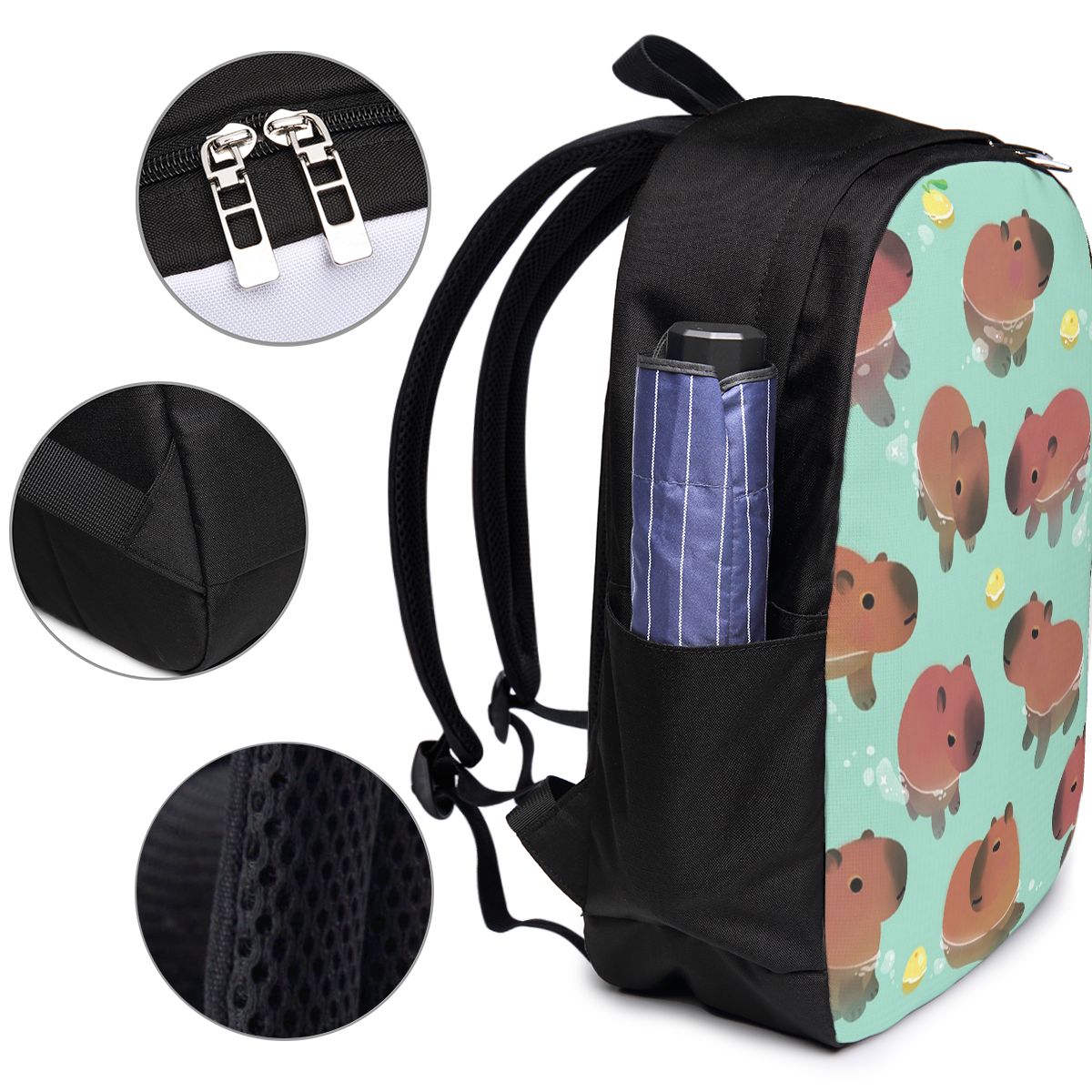 Capybara Animal Pattern Backpa - огляд і ціна Women Bags For Travel