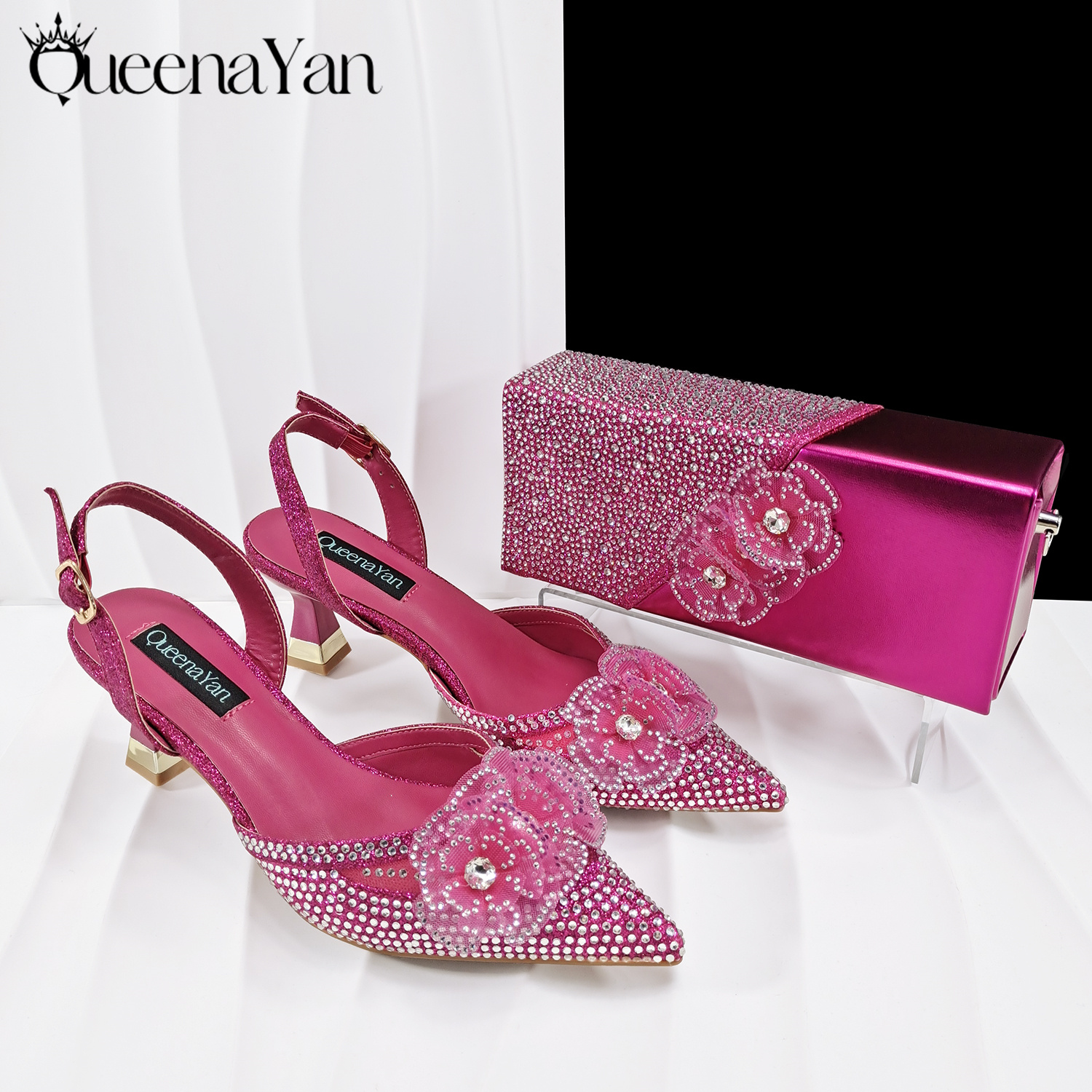 QueenaYan Fuchsia Color Shoes  - огляд і ціна Women Bags For Wedding