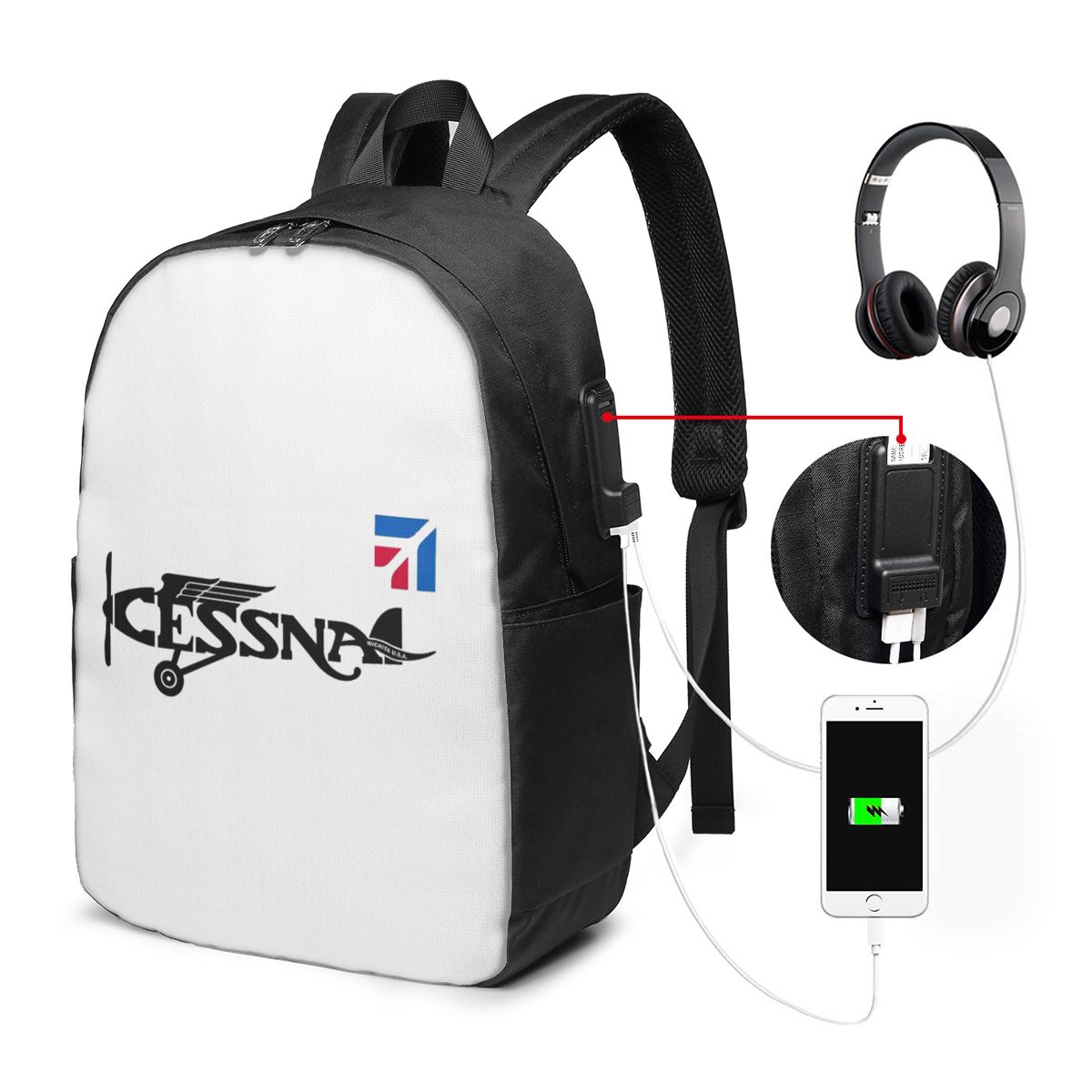 Cessna Logo Backpack Travel No - огляд і ціна Women Bags For Travel