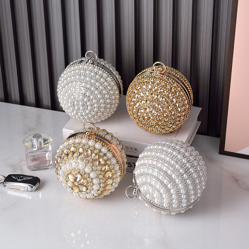 Round Pearl Evening Bag, High  - огляд і ціна Women Handheld Bags