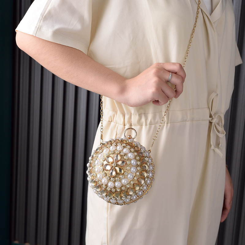 Round Pearl Evening Bag, High  - огляд і ціна Women Handheld Bags