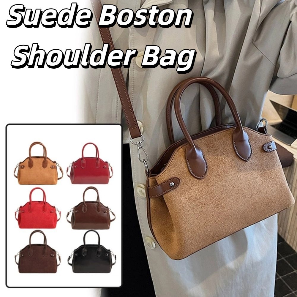 Shoulder Bag Suede Boston Shou - огляд і ціна Hobo Bag Slouchy