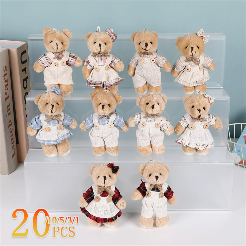 1-20PCS Cute Linen Teddy Bear  - огляд і ціна Women'S Young Bags