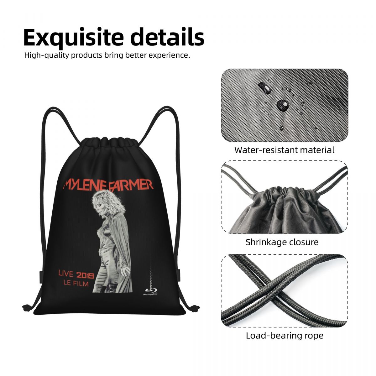 Mylene Farmer Drawstring Backp - огляд і ціна Women Bags Farmers