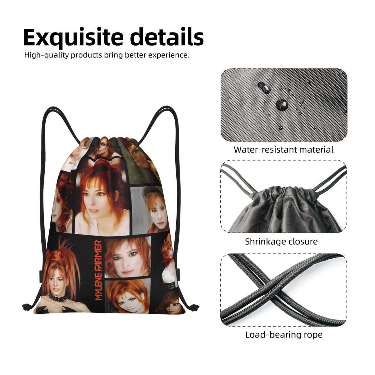 Custom Mylene Farmer French Si - огляд і ціна Women Bags Farmers