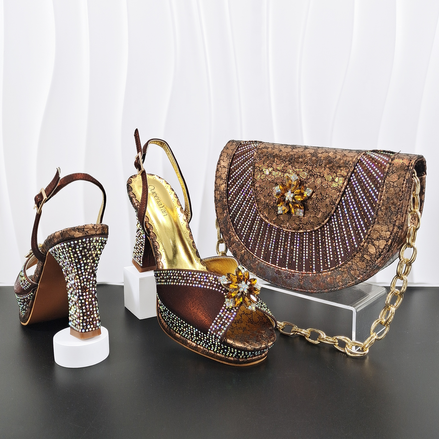INS Brown Color Marture Party  - огляд і ціна Women Bags For Wedding