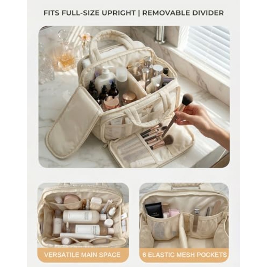 Large Quilted Toiletry Bag for - огляд і ціна Women Bags For Travel