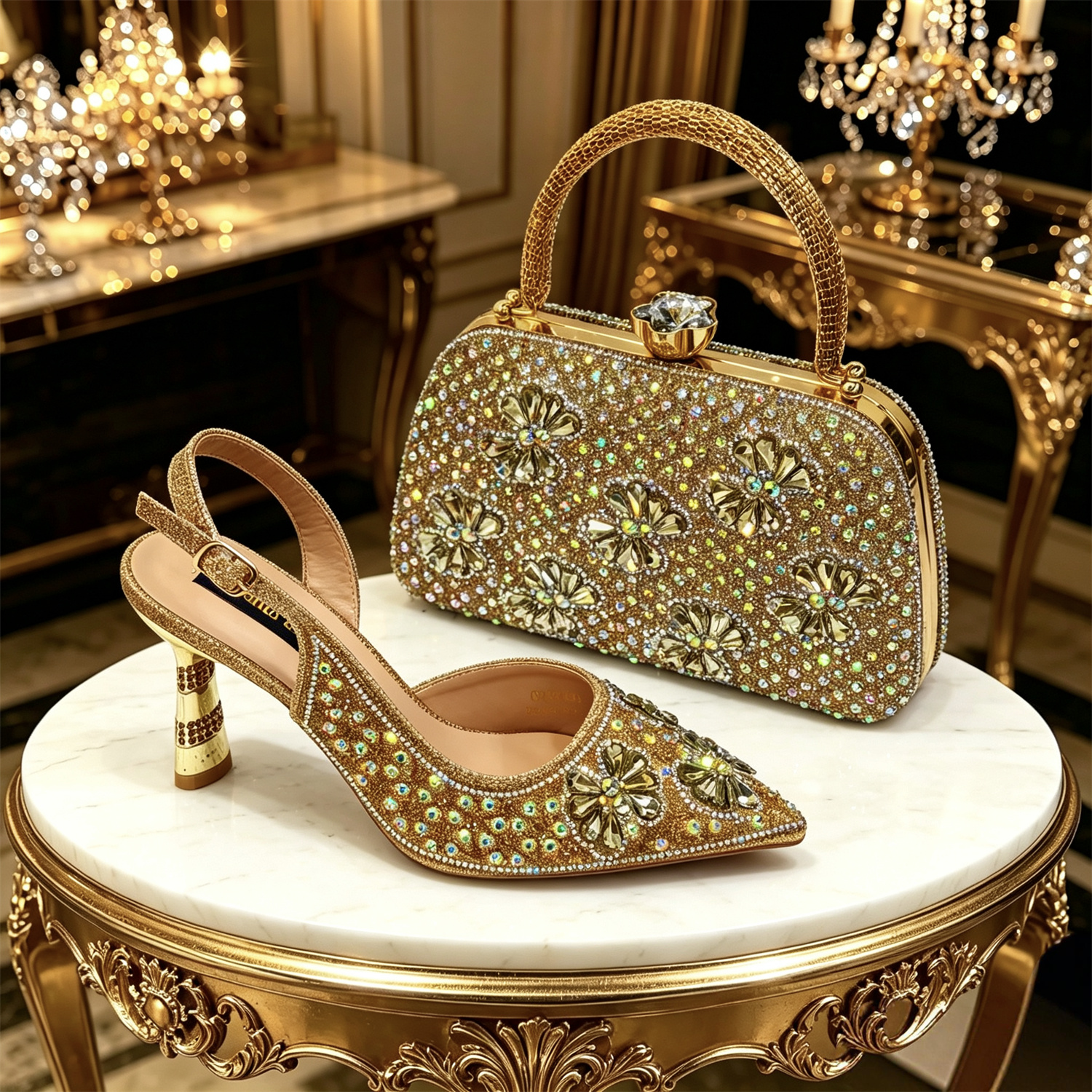 Venus Chan Gold Pointed Toe Rh - огляд і ціна Women Bags For Wedding