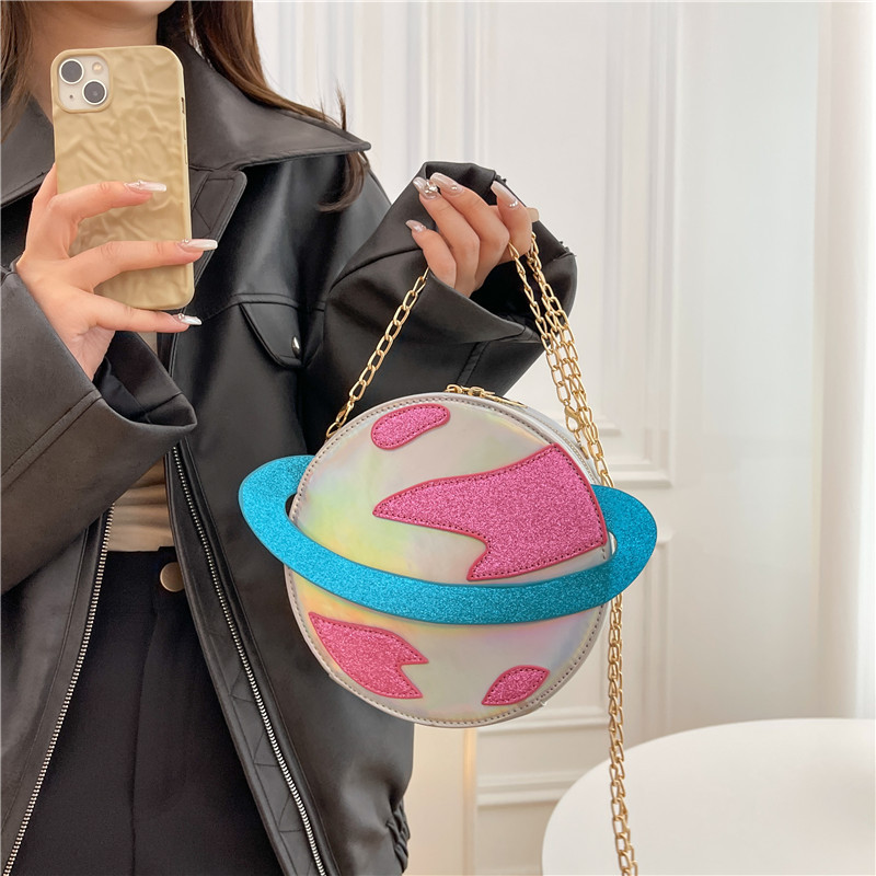 Laser Circular Planet Shape Pu - огляд і ціна Women'S Young Bags
