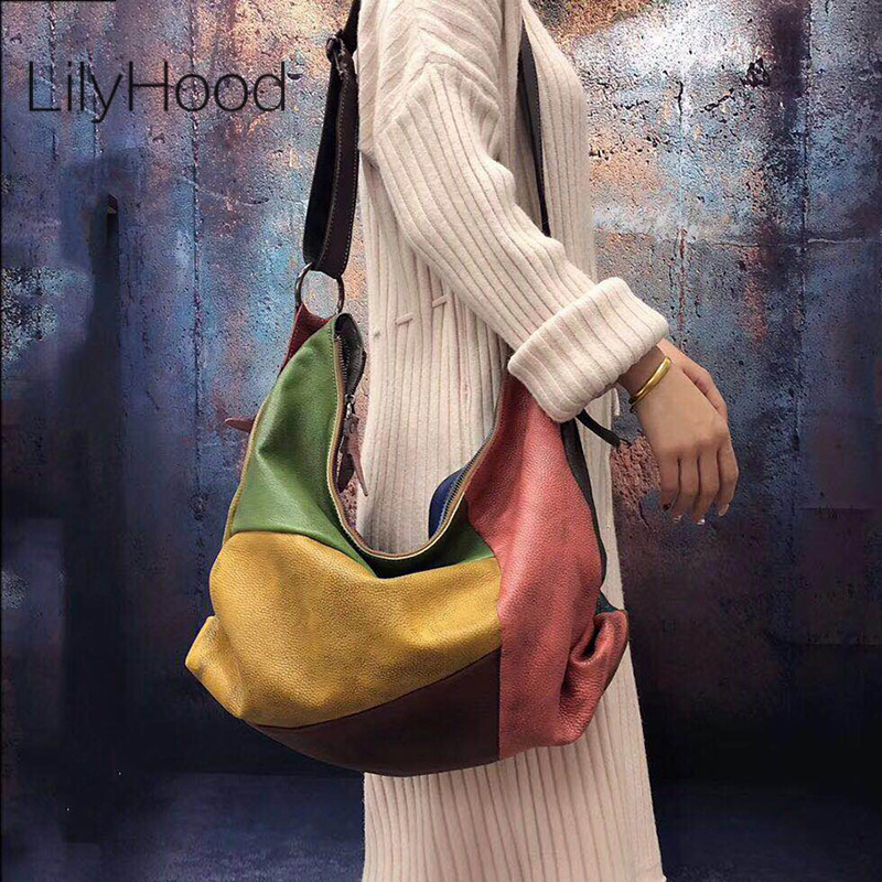 Oversized Female Genuine Leath - огляд і ціна Hobo Bag Slouchy